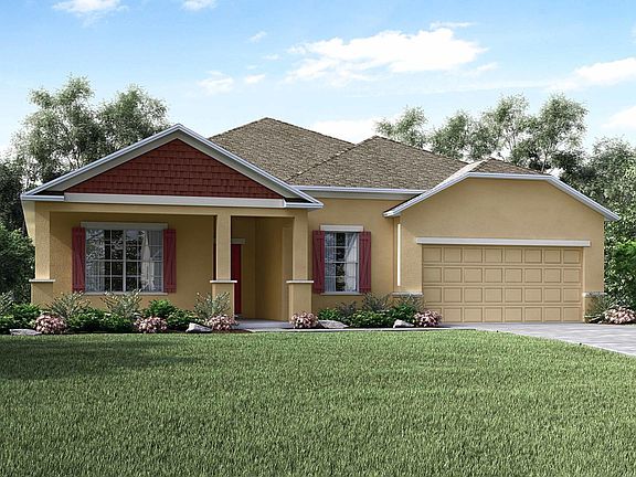 Elevation C Stucco Facade with 2 Car Garage