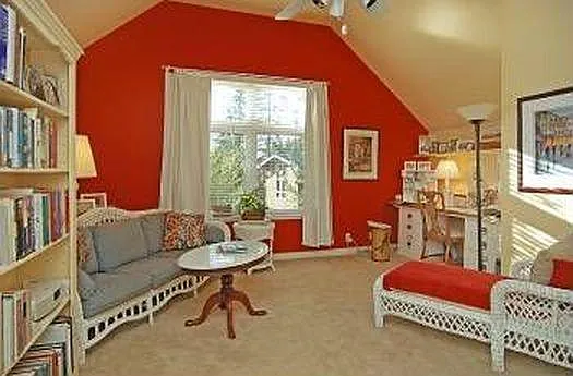Bonus Room upstairs white paint