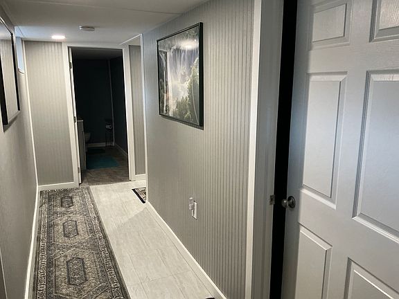 Hallway from your room to your half bath.