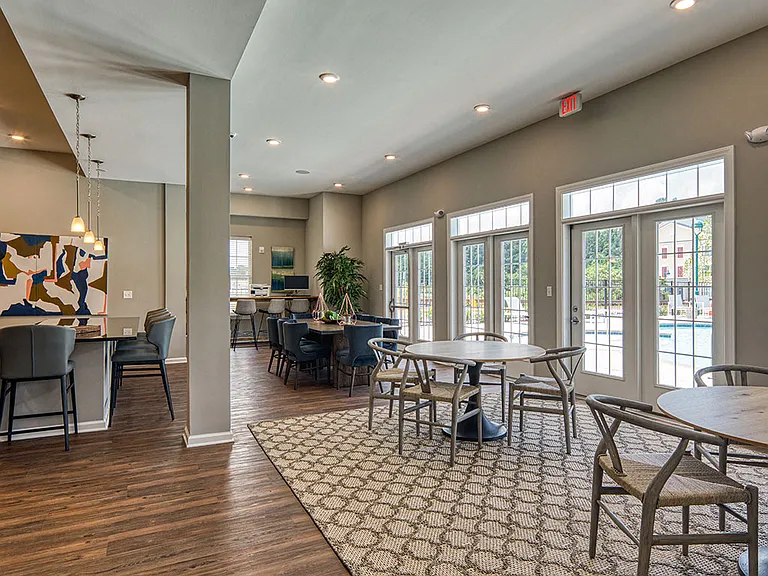 Views of the pool at the Clubhouse