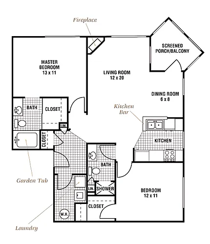 Floor plan Pinehurst