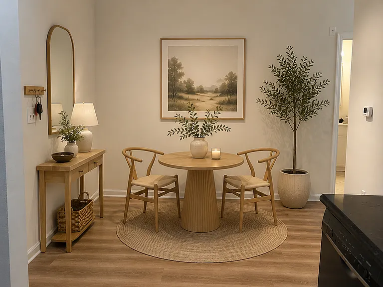 Dinette Area Staged