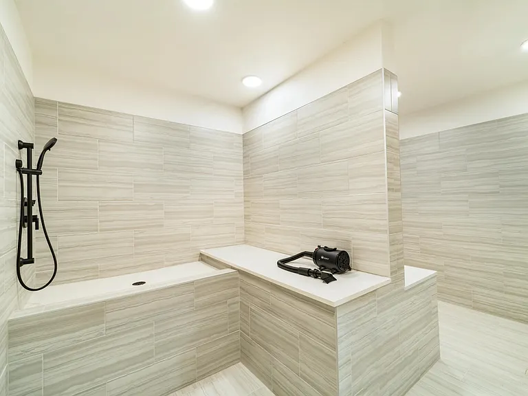 Our convenient pet spa makes it easy to keep your four-legged companion clean without the mess at home.