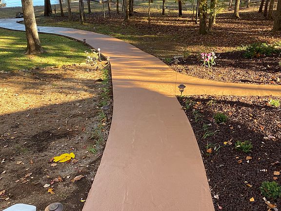 Permitted concrete cart path