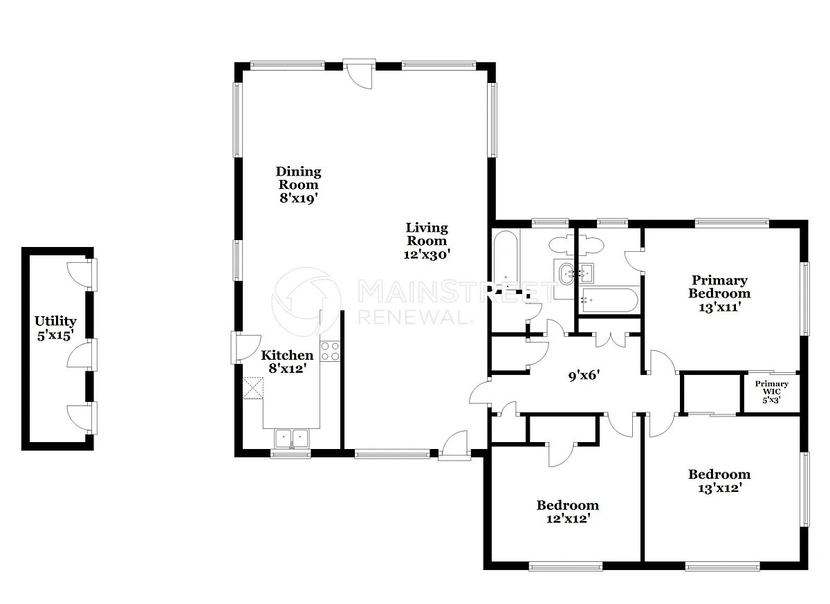 Floor Plan - 5730 Oleander Dr