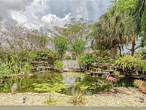 Scenic backyard, rest area