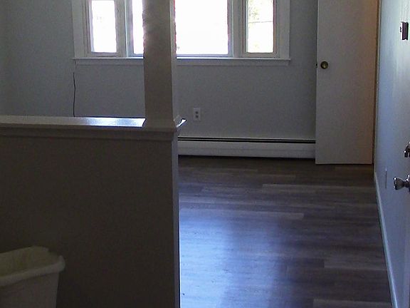 View from bedroom door to living room