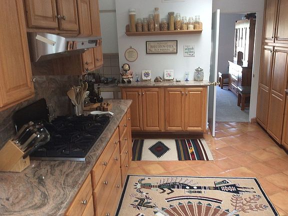 Kitchen with Viking stovetop