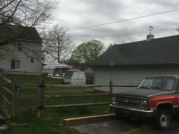 portion of yard fenced