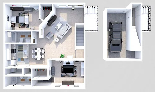 Floor plan Phase II - 2 Bed 2 Bath