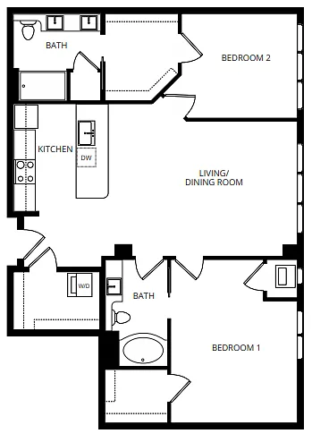 Floor plan C9 2X2