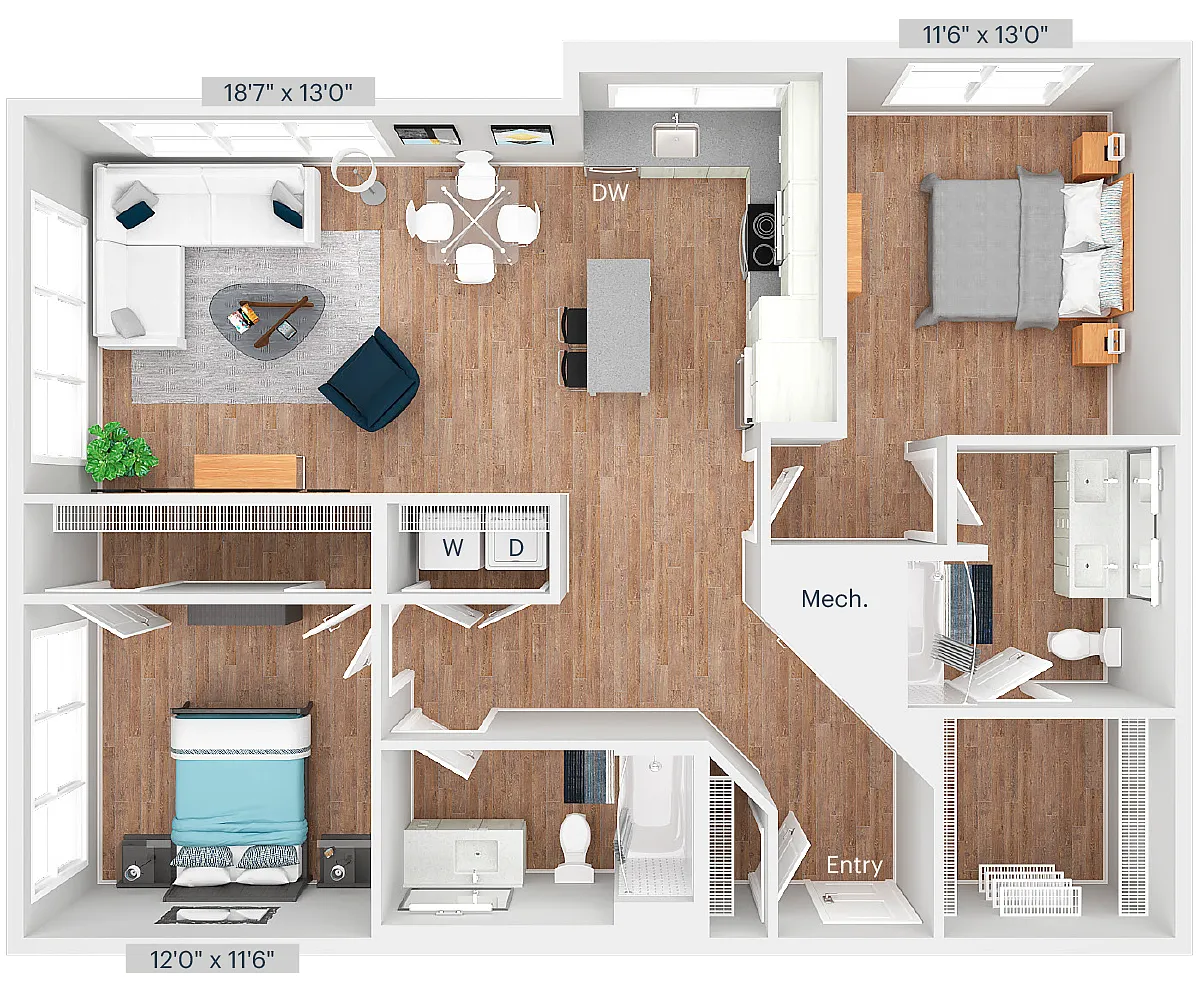Floor plan B1-1213