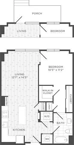 1 Bedroom 1 Bedroom