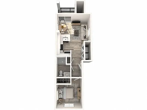 Floor plan 1X1 C