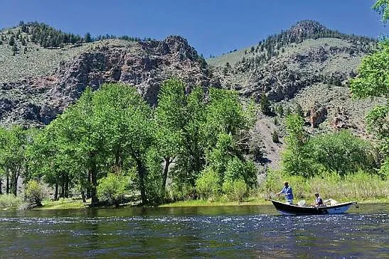 Big Hole River offering world class fishing out the front door 3 blocks away