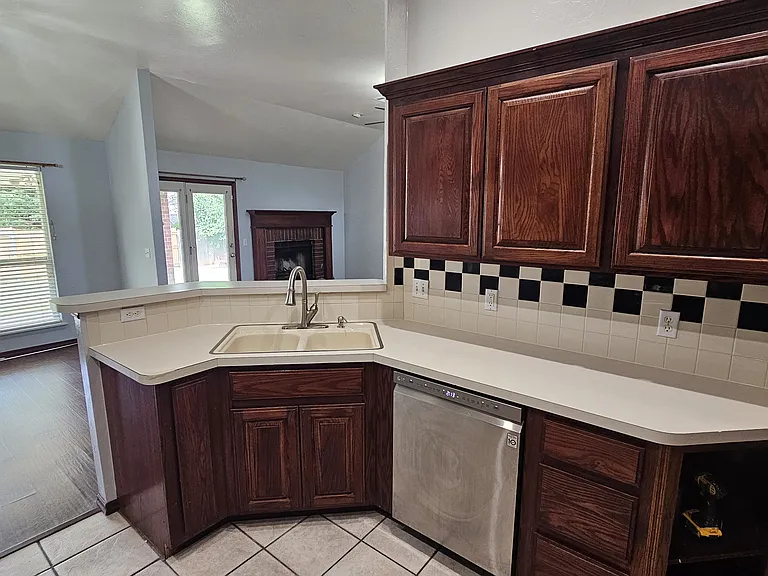 Dishwasher sink with garbage disposal