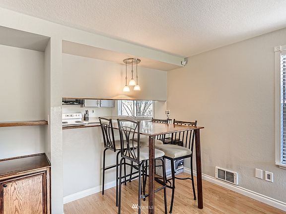 Custom built-in eating area.