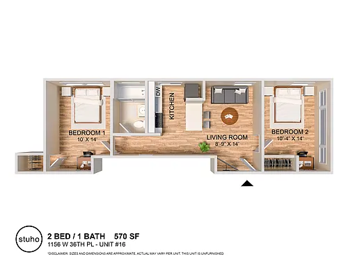 Floor plan Two Bedroom
