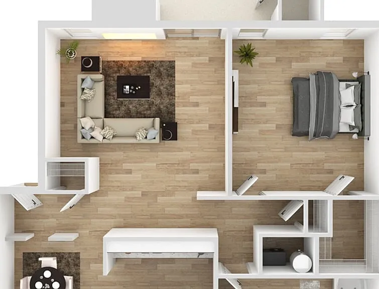 1 Bedroom | 1 Bath | 735 SF 1 Bedroom | 1 Bath | 735 SF