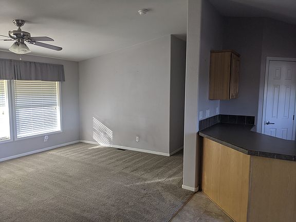 Living room and kitchen counter