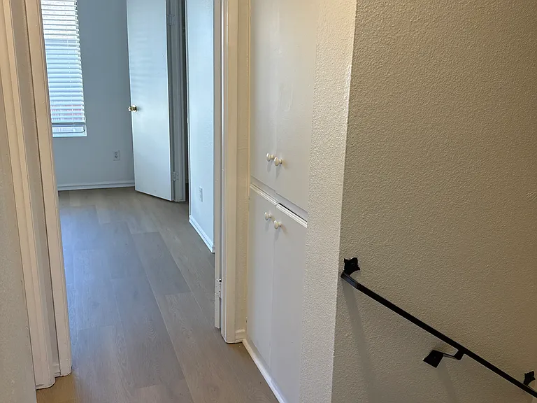 Hall with storage closet