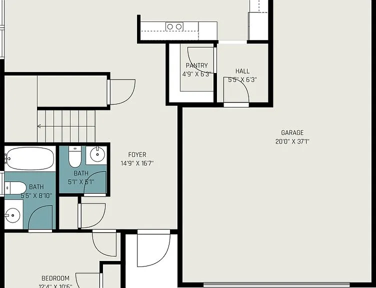 Floor plan level 1