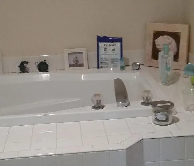 Master bathroom sunken tub