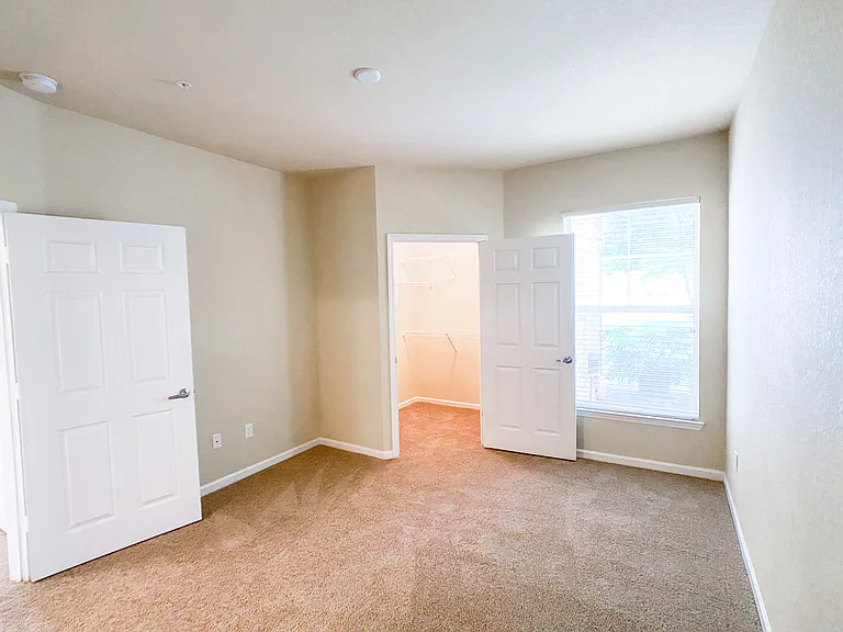 Large Bedroom with Lush Carpet and Walk in Closet Large Bedroom with Lush Carpet and Walk in Closet