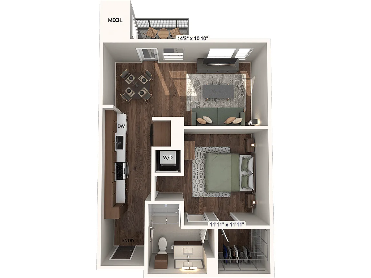 Floor plan A2 - Finish Package 1