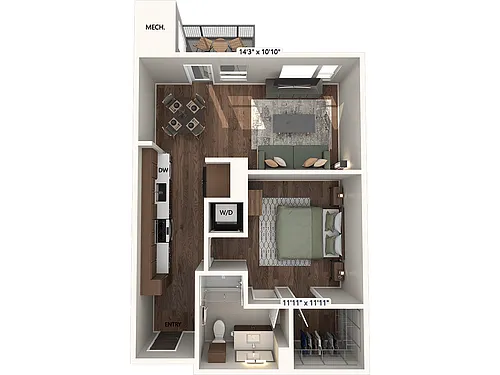 Floor plan A2 - Finish Package 1