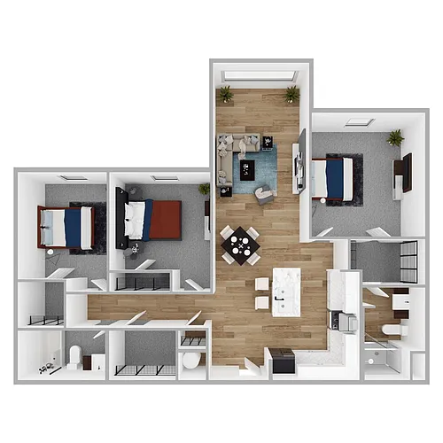 Floor plan 3 Bedrooms