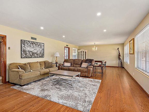 family room/living room and dining room