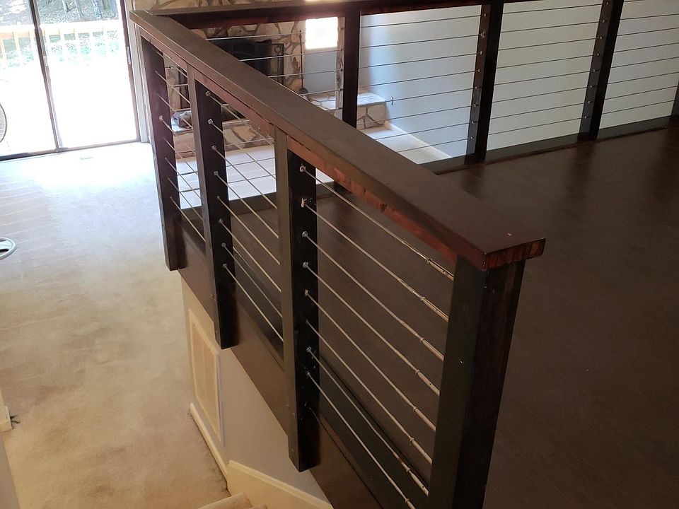 Dinningroom looking down onto den