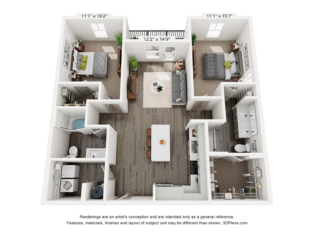 Floor plan B1C