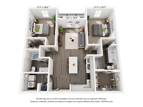 Floor plan B1C