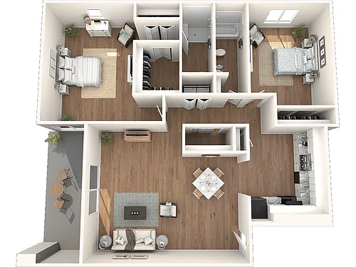 Floor plan 2X2