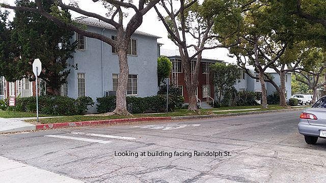 Apartment building on the corner of Brand Blvd. and Randolph St.