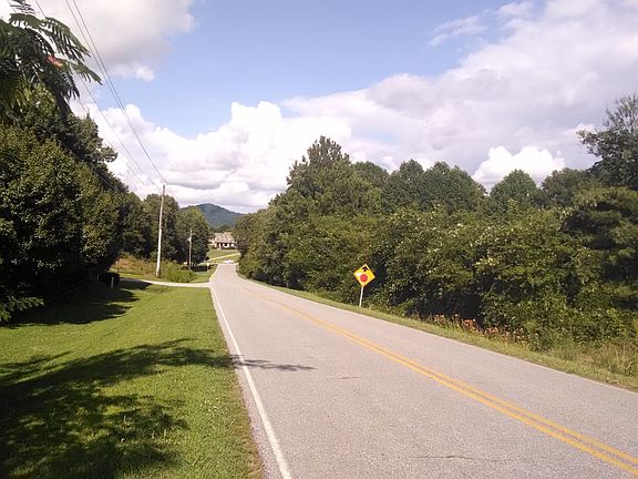 View looking down road