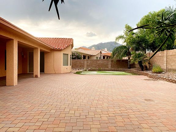 Backyard with mountain view