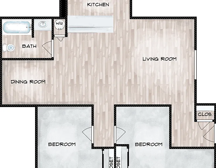 2x1 - CLASSIC Floorplan Diagram