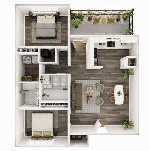 Floor plan 2 Bedroom