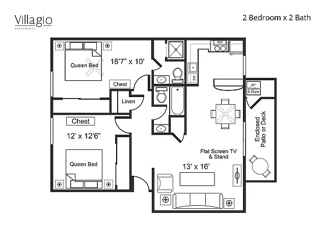 Floor plan 2X2