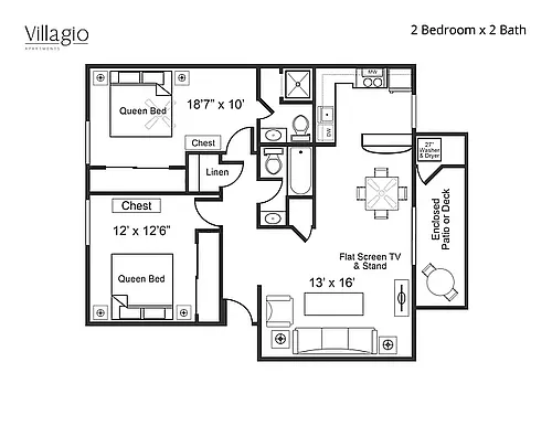 Floor plan 2X2