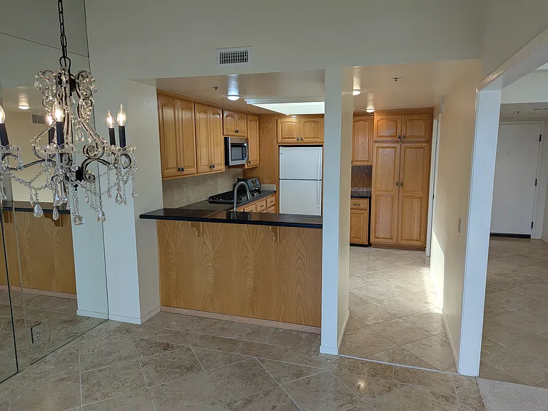 Kitchen from dining area