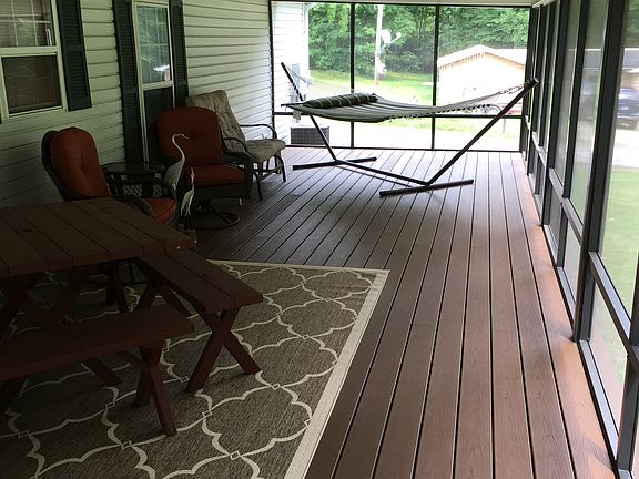 Screened in back porch