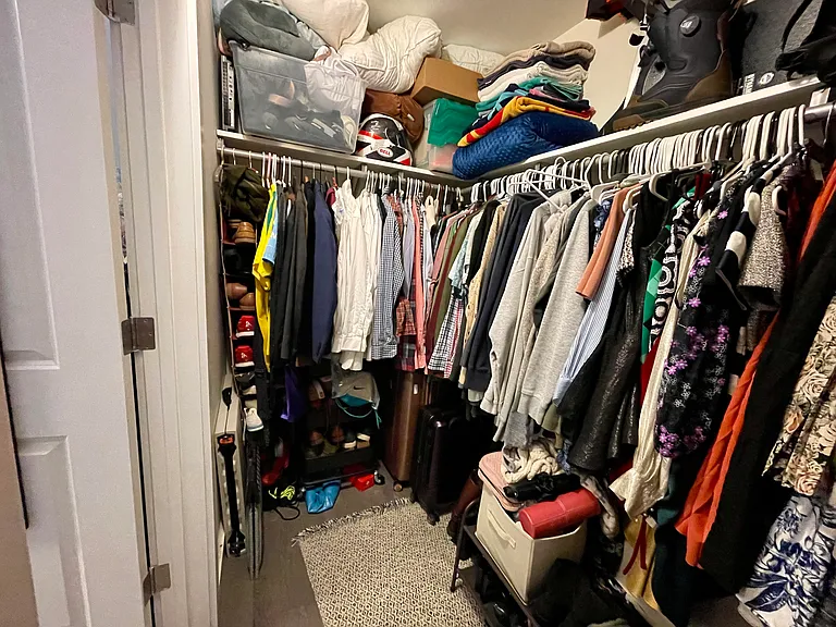 Walk-in closet located in master bedroom
