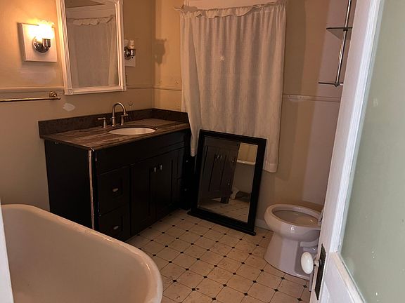 bathroom under renovation new vanity & mirror.