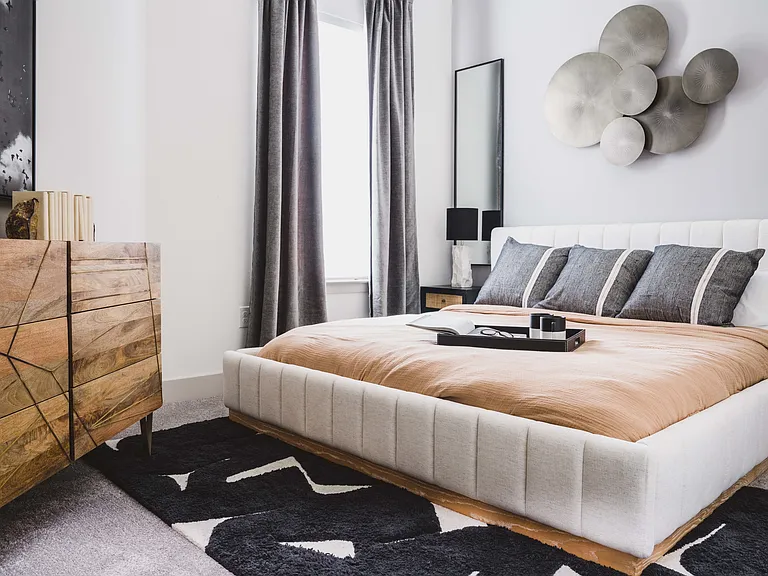 Spacious and bright bedrooms