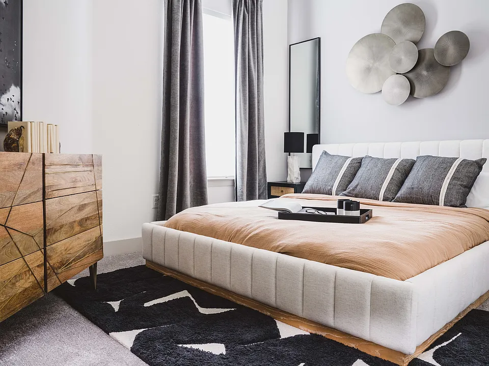 Spacious and bright bedrooms