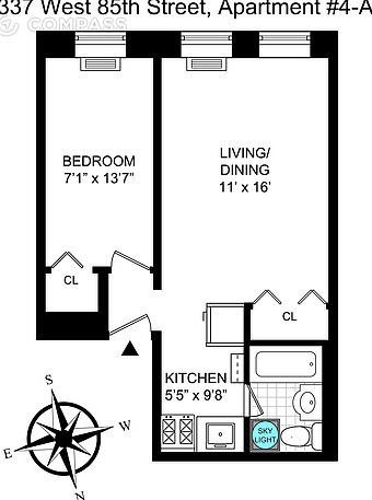 1st image of 337 W 85th St APT 4A